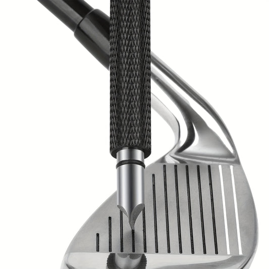 1pc Premium Golf Club Groove Sharpener - Re-grooving Tool and Cleaner for Wedges and Irons - Enhance Spin and Control for Better Shots