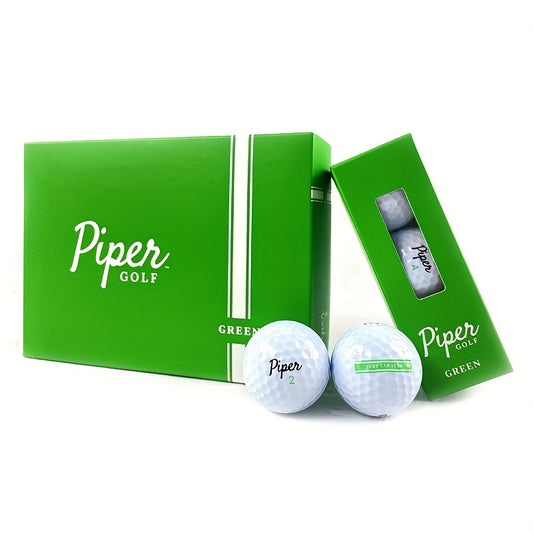2-piece 12 Durable Golf Balls for Long Distance Tournaments - USGA Standard, Enhanced Accuracy and Distance